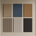 Vertical Striped Wall Paneling In Various Colors For Modern Interior Design