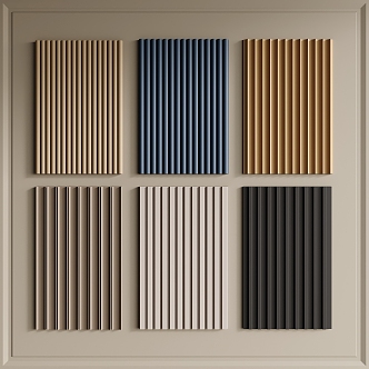 Modern wall panel 3d model