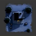Commercial Outdoor Lighting Equipment For Snow Covered Wooden Cabins
