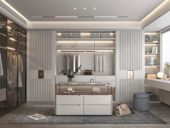 Modern Cloakroom 3d model