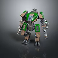 Mech Warrior Mech Soldier Machine Battlearm Mechanical Battlearm Machine Fighter Robot 3d model