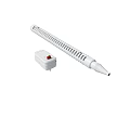 White Long Heating Rod Device With Remote Control And Red Button 3d model