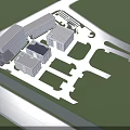 Modern Industrial Factory Building With Glass Curtain Wall And Multi Story Structure
