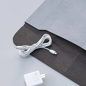 Charger data cable storage bag cloth bag 3d model