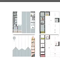 Modern Storage Cabinet Racks With White Light Gray Design Decorative Shelves And Organized Compartments