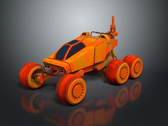 Modern all-terrain vehicle toy car four-wheeler beach car 3d model