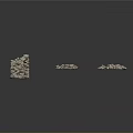 Natural Stone And Wood Display With Stacked Arrangement And Gray Background