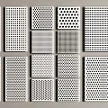 Perforated Metal Panel Components With Various Hole Patterns And Design Options