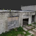 Abandoned Industrial Factory Building With Weathered Brick Walls And Broken Windows