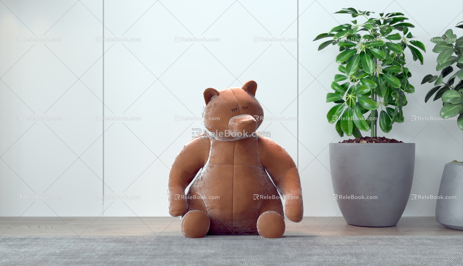 Modern Toy Bear Doll model