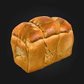 Freshly Baked Golden Crust Bread Loaf With Soft Fluffy Interior Texture 3d model