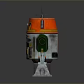 Robot Assistant Small Robot Butler Robot Butler Figure Game Figure 3d model