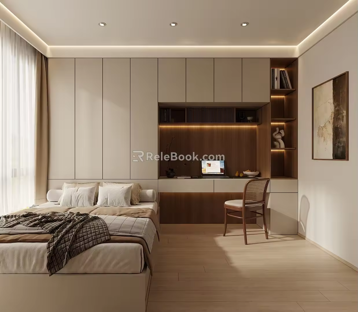 Tatami multi-functional guest bedroom 3d model