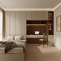 Tatami multi-functional guest bedroom 3d model