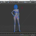 Detailed Game Movie Female Character In Pink Bikini Standing Pose