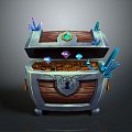 Cartoon Chest Treasure Chest Treasure Chest Jewelry Chest Cashbox Wooden Chest Game Chest Treasure Chest Pirate Chest 3d model