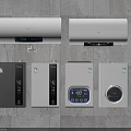 Electric and Instant Water Heaters with Digital Displays in Modern Designs for Home Use