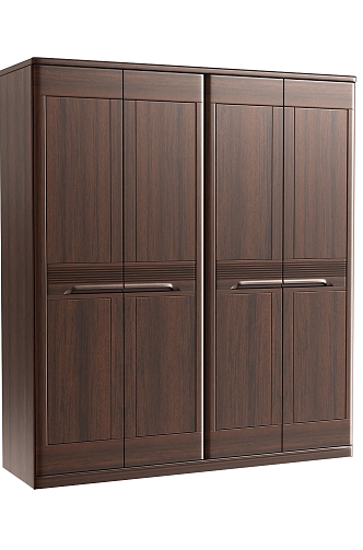 New Chinese-style four-door wardrobe 3d model