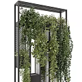 Vertical Hanging Greenery On Metal Frame Garden Decor With Trailing Vines