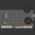 Industrial Building Design Featuring Large Circular Storage Tanks Metal Platform And Railings