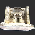 Ancient Stone Archway With Historic Architectural Design And Ornate Carved Details