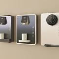 Wall Mounted Water Dispensers With Digital Display Temperature Control And Cup Holder