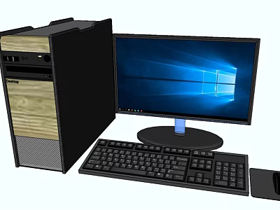 Modern Computer Desktop Computer 3d model