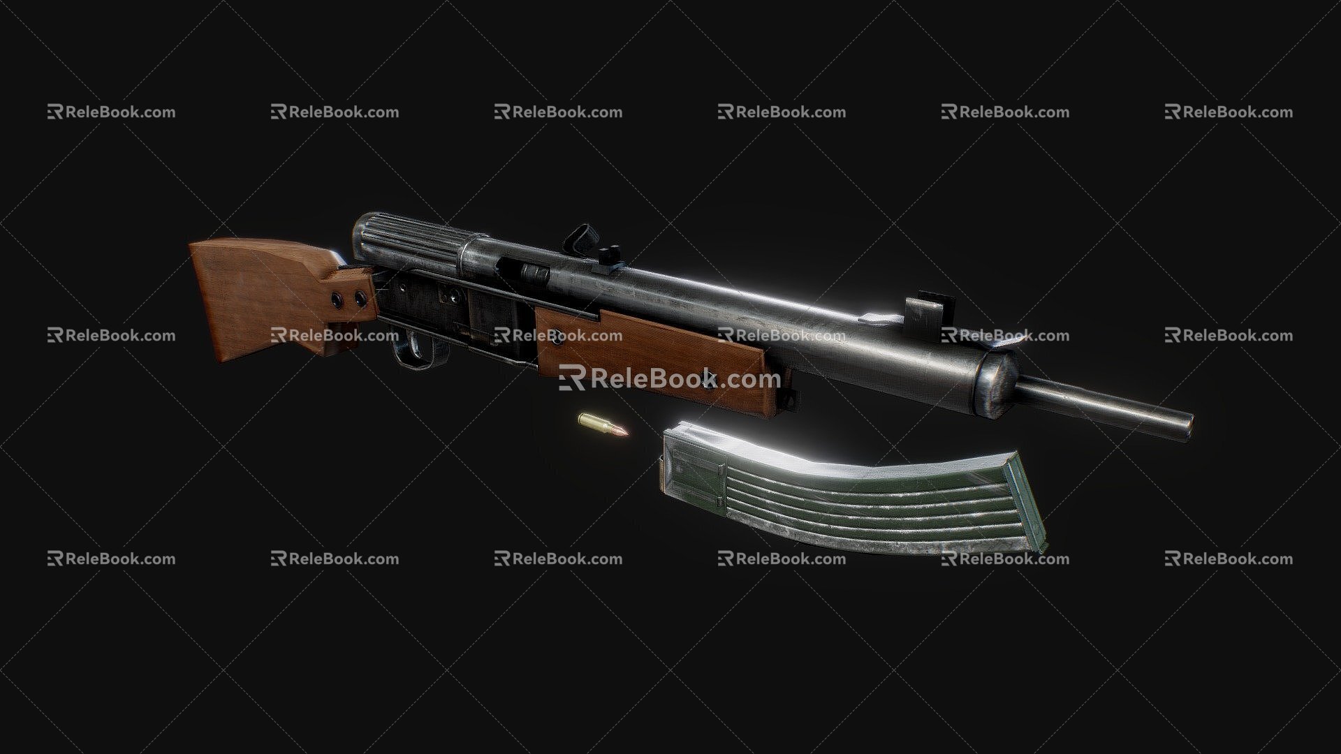 Guns, submachine guns, machine guns, firearms, firearms 3d model