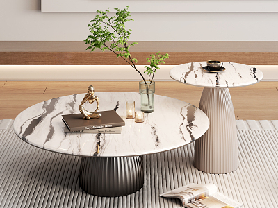 Modern coffee table coffee table combination 3d model