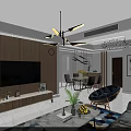 Bright White Living Dining Area With Staircase Black Railing Gray Sofa And Natural Light