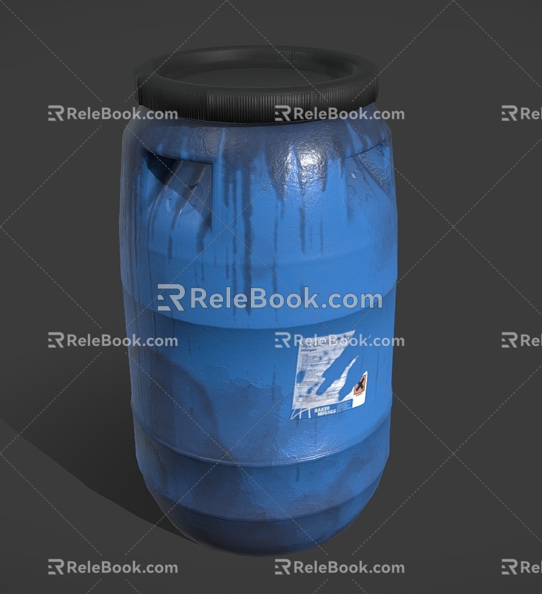 plastic bucket bucket bucket 3d model