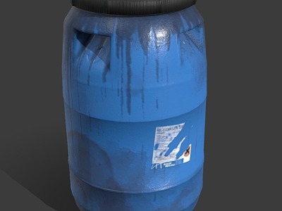 plastic bucket 3d model