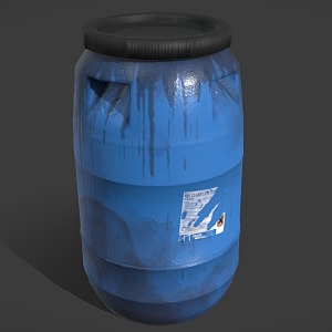 plastic bucket 3d model