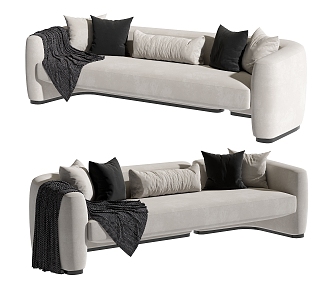 Double sofa 3d model