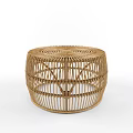 Round Rattan Coffee Tables With Woven Design For Living Room Decor