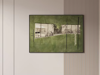 Antique Hanging Painting 3d model