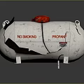 Complete And Damaged LPG Propane Bottles For Household Use With Red Valve