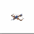 Medieval Crossbow With Blue Metal Components And Wooden Curved Bow Arms
