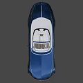 Deep Blue Luxury Convertible With Modern Design LED Headlights And Stylish Wheels