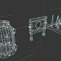 Medieval Trap Weapons As Game Props With Cage Spiked Plate And Frame