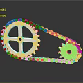 Heavy Duty Metal Commercial Equipment Featuring Gear Chain And Mechanical Components