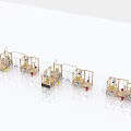 Wooden Outdoor Playground Equipment with Climbing Frames Slides and Swings for Kids