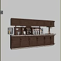 Luxurious Bar Interior With Wooden Counter Wine Racks And Beer Taps