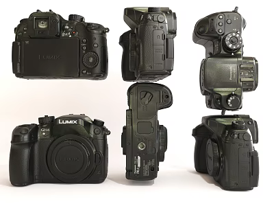 Lumix Digital Cameras Multiple Angles Views Professional Camera Bodies 3d model