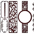 New Chinese Style Flower Lattice Window Carved Hollow Carved Window Corner Carved Gypsum Line Carved Window Pattern Carved 3d model