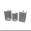 Modern Shower Enclosures With Glass Panels And Metal Frames In Different Styles