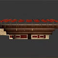 Ancient Circular Building With Multi Tiered Red Seats And Central Sand Area