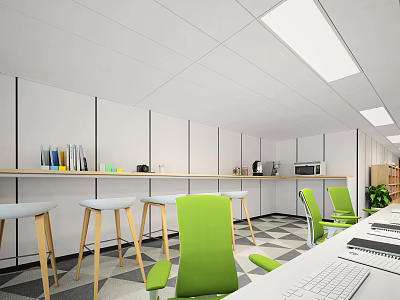 Nordic Tea Room Water Bar Public Area 3d model
