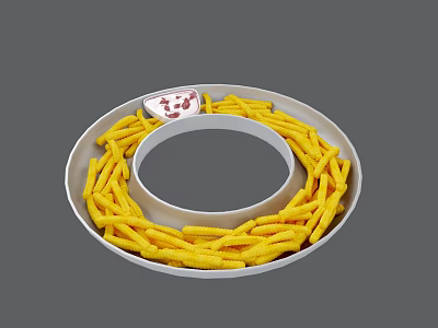 Modern Fries 3d model Modern Fries 3d model