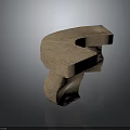 Natural Rustic Curved Stone Bench With Textured Surface And Block Construction